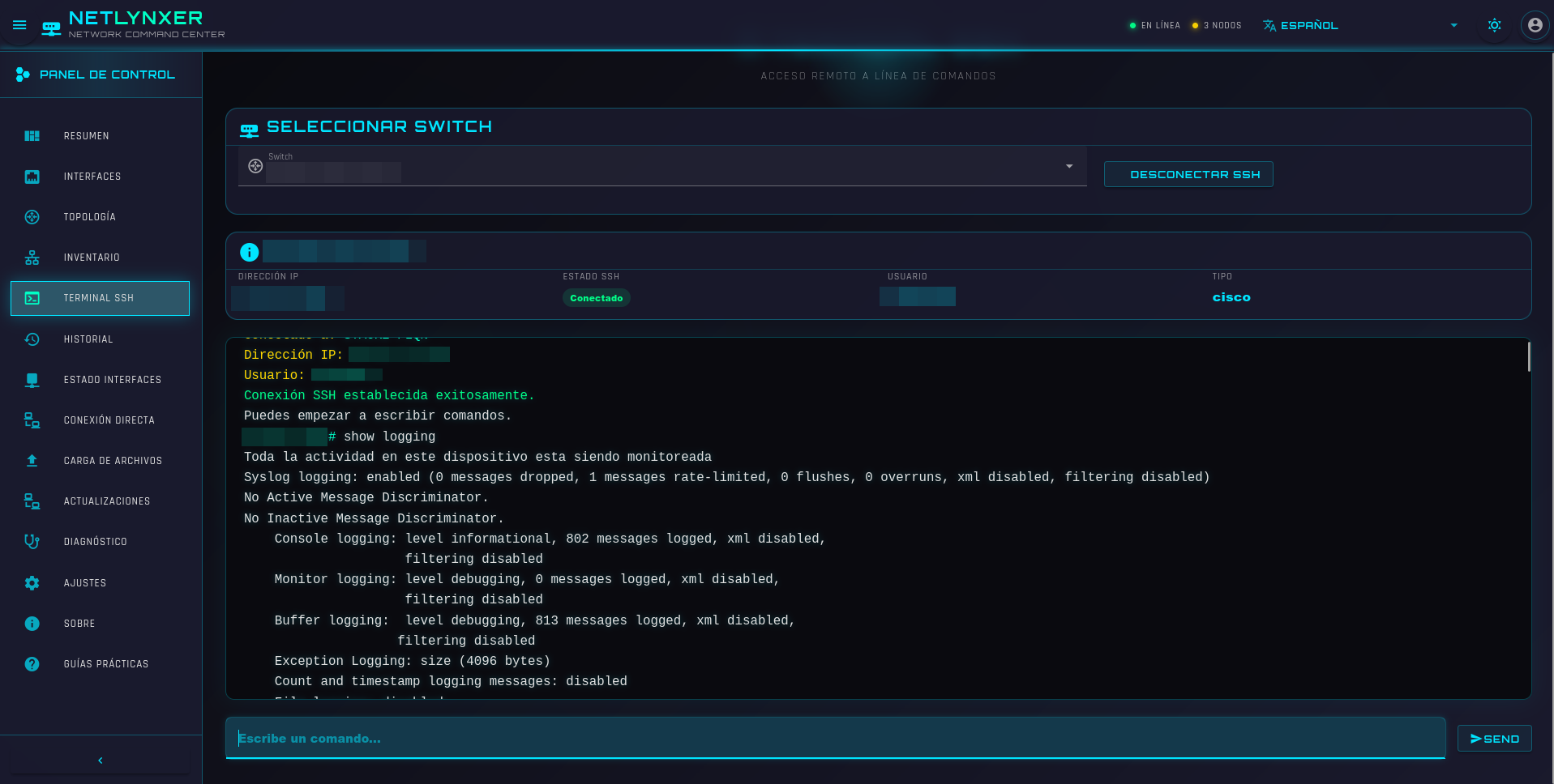 Terminal SSH Integrado